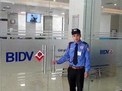 Ngày 17/04/2017 Công Ty Cổ Phần Dịch Vụ Bảo Vệ Ngân An tiến hành triển khai bảo vệ tại Ngân Hàng BIDV- PGD Nhân Chính- Hà Nội